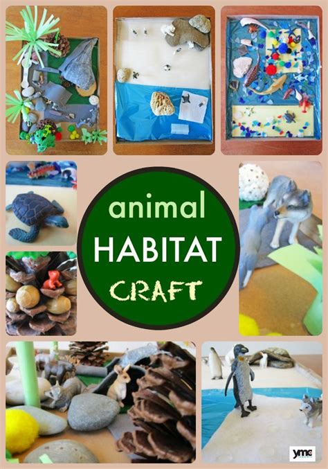 Earth Day Fun Animal Habitat Craft For Kids Animal Habitats Animal