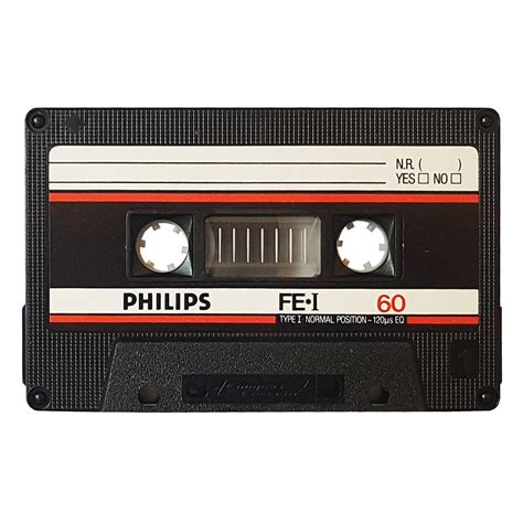 Philips Fei 60 Ferric Blank Audio Cassette Tapes Retro Style Media