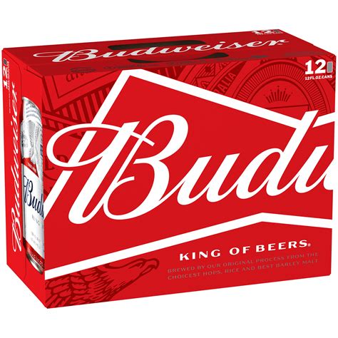 Budweiser Beer 12 Pack 12 Fl Oz Cans