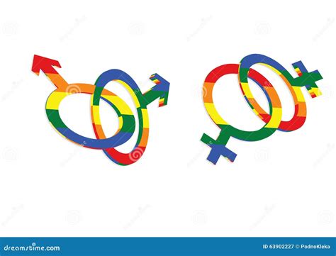 Gay Love Sex Symbols Icon Stock Vector Illustration Of Male 63902227