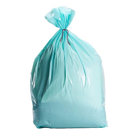 Light Teal Large T Bags 6 Pack Jumbo Blue Green Plastic Sack For