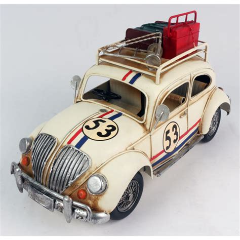 Classic Vw Style Beetle Herbie Number 53 Large Ferailles