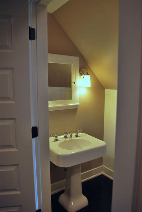 If you're lucky, you may. Bedroom Small Attic Bathroom Design With Wall Mounted Lamps Ideas Marvelous Sloping Celling ...