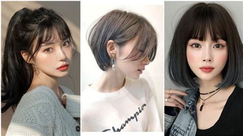 Korean Girl Hairstyle Idea Short Hair Trends 2021 Youtube