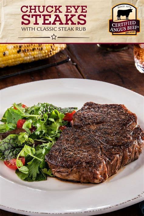 Different cuts of steak make a difference in the kitchen (and on your wallet). This recipe for Chuck Eye Steaks with Classic Steak Rub is ...