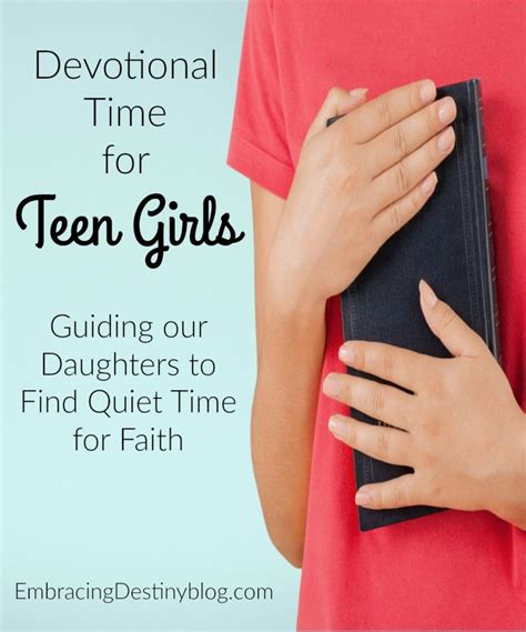 Devotional Time For Teen Girls Growing Godly Kids Bible For Kids