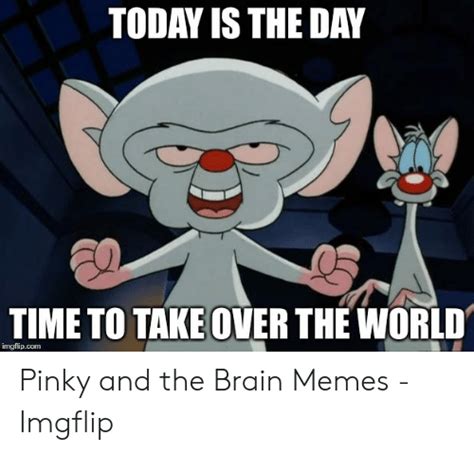 Today Is The Day Time To Take Over The World Imgflipcom Pinky And The