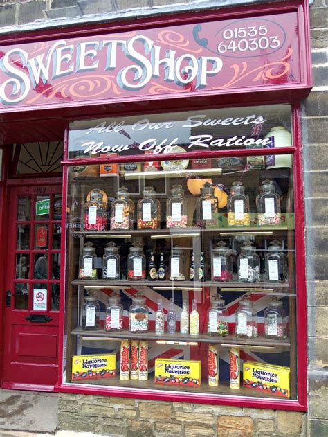 Comments posted may be used on. Haworth Sweet Shop, West Yorkshire | Shop signs, Candy ...
