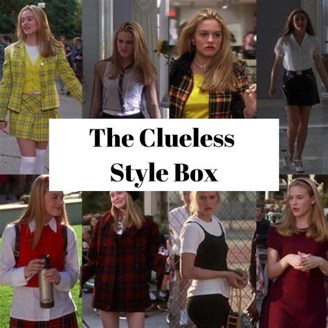 The Clueless Custom Style Box Cher Horowitz 90s Fashion Etsy