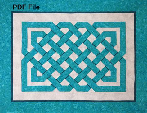 Celtic Weave Quilt Pattern Pdf File To Download And Sew Etsy Australia