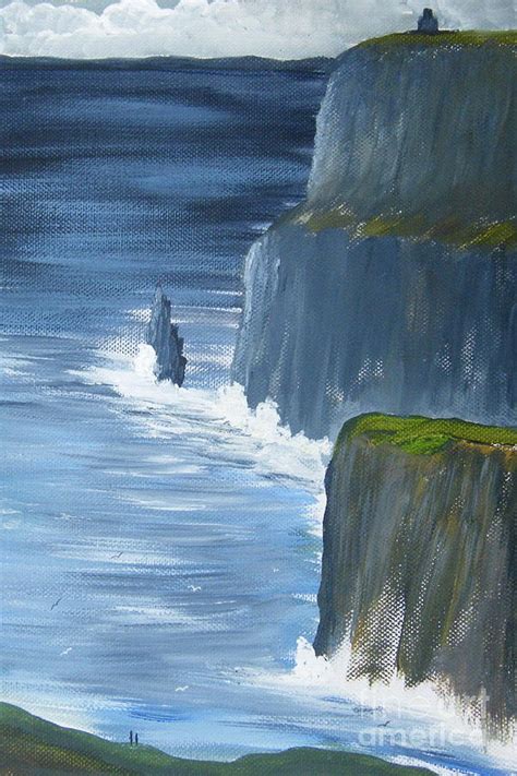 The Cliffs Of Moher Painting By Chris Murray