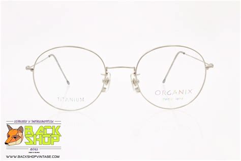 Organix By Diaco Mod 802 Satin Silver Round Eyeglass Frame Etsy