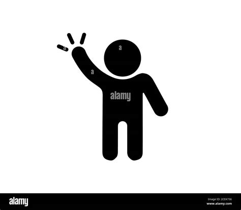 Hand Wave Clipart Black And White