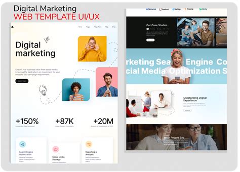 Digital Marketing Web Template Uiux Figma
