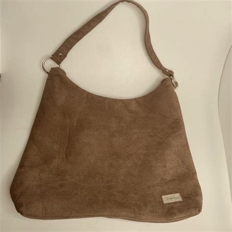 Bella Russo Bags Bella Russo Brown Faux Suede Slouched Tote Bag