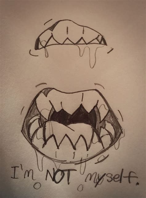 How To Draw Scary Mouth Wallpaperandroidhdanimasi