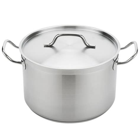 12 Qt Stock Pot Heavy Duty Stainless Steel W Cover