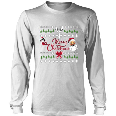 Merry Christmas Unisex District Long Sleeve T Shirt 9 Colors Long