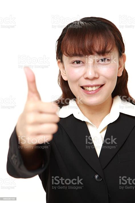 Businesswoman With Thumbs Up Gesture Stock Photo Download Image Now