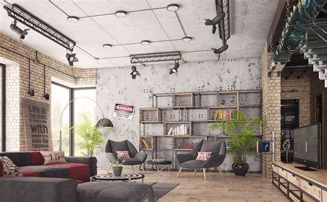 Four Types Of Industrial Style Decor Industrial Style Living Room