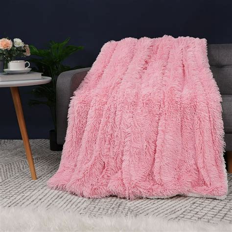 Luxury Faux Fur Blanket Soft Warm Shaggy Sherpa For Sofa Couch Bed Plush Fluffy Fleece