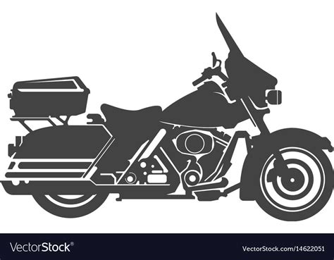 Harley davidson american style motorcycle Vector Image