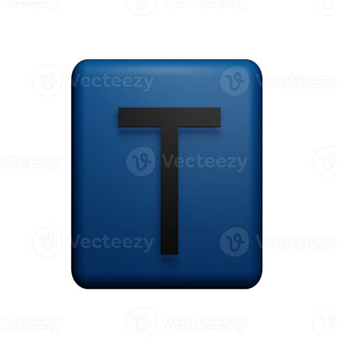 Free Letter T 3d Icon 22786327 Png With Transparent Background