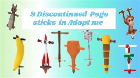 9 Discontinued Pogo Sticks In Adopt Me Youtube