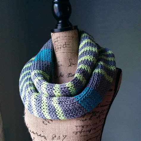 Neon Stripes Infinity Scarf