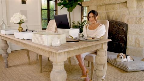 Meghan Markle Home Office Tour Photos Inside Her Montecito Mansion
