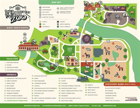 Zoo Map Roosevelt Park Zoo