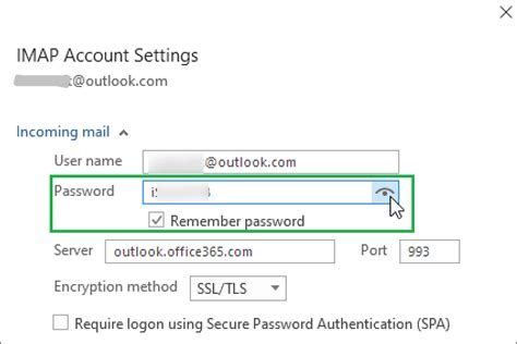 tips to view or find your microsoft outlook password location