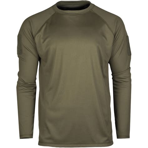 Mil Tec Tactical Long Sleeve Quick Dry Mens Shirt Sport Outdoor Hunting