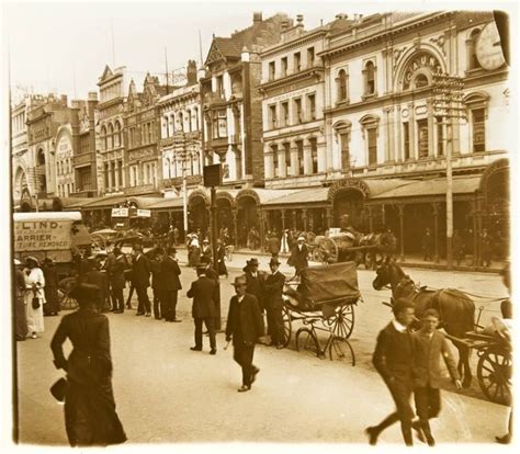 Bourke Street Circa 1890s Melbourne Victoria Victoria Australia