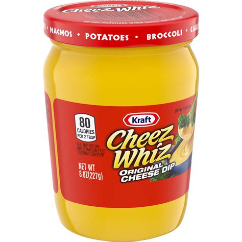 Kraft Cheez Whiz Original Cheese Dip 8 Oz Jar