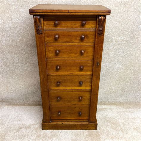 Late 19th Century Oak Wellington Chest Antique Chest Of Drawers Hemswell Antique Centres