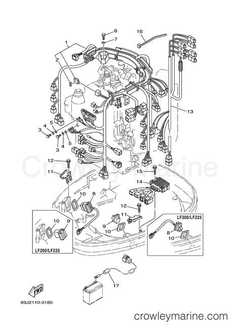 Basic home electrical wiring diagram. ELECTRICAL 3 - 2003 Yamaha Outboard 225hp F225TXRB | Crowley Marine