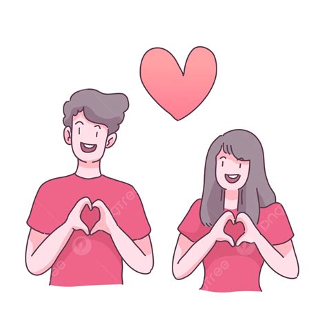 Love Couple Valentine Vector Png Images Big Isolated Couple In Love