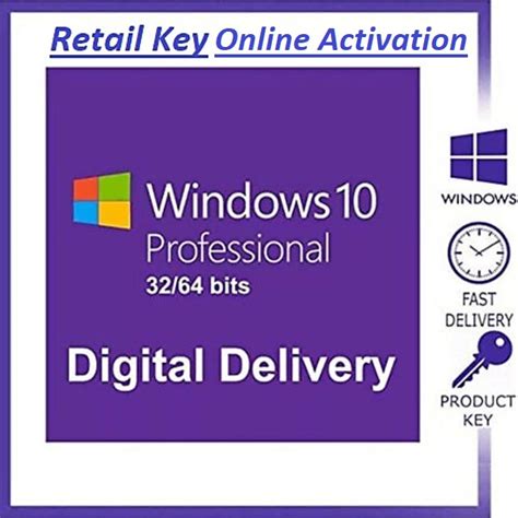 Windows 10 Pro Retail Key Online Activation Digi World