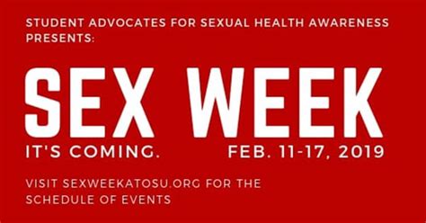 Sex Week To Equip Campus Community With Sex Health Education