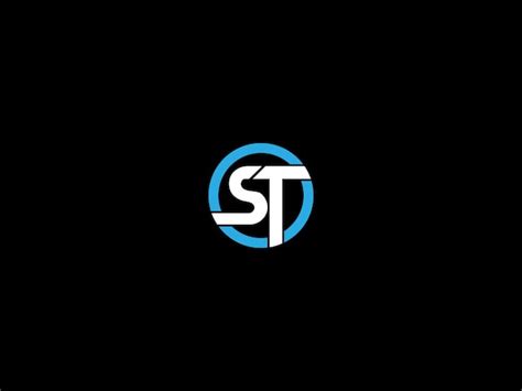 St Logo Design Premium Vektor