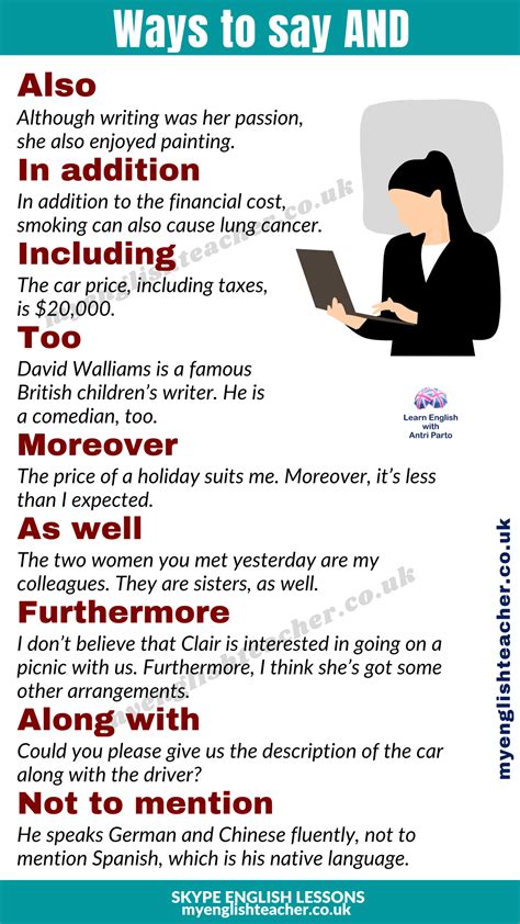 Words And Phrases To Use Instead Of And My Lingua Academy