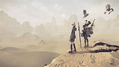 Nier Automata Screenshots Desert Showcase Location