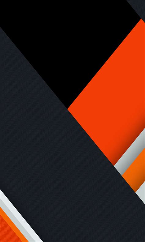 480x800 Orange Black Material Design 8k Galaxy Notehtc Desirenokia