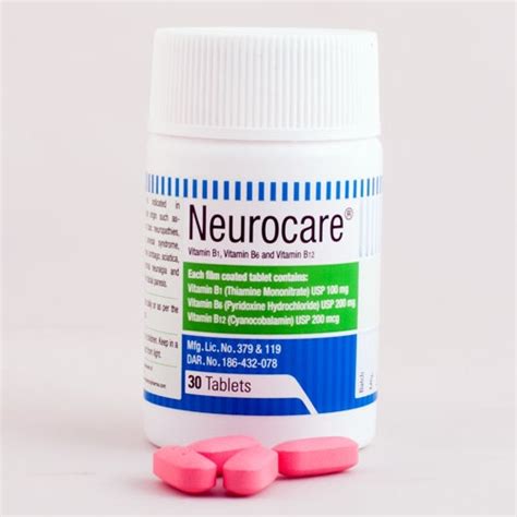 Neurocare । 100mg200mg200mcg Tablet Vitamin B1 B6 And B12