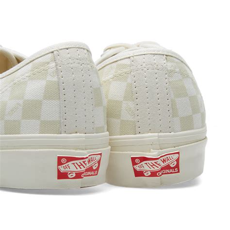 Vans Vault Og Authentic Lx Checkerboard And Marshmallow End Us