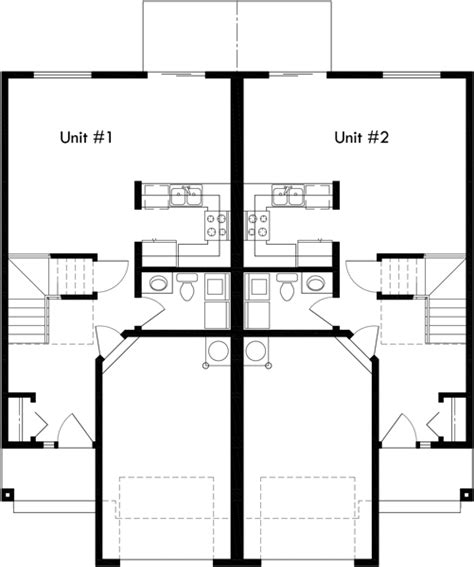 Two story homes are perfect for growing families on smaller properties, because building upwards instead of outwards uses less space. Mirrored Duplex House Plans, 2 Story Duplex House Plans,
