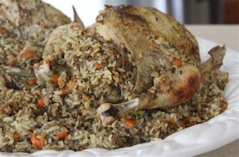 Follow this simple recipe for a juicy chicken with crispy skin every time. Arabian-inspired roast chicken, stuffed with rice and ...