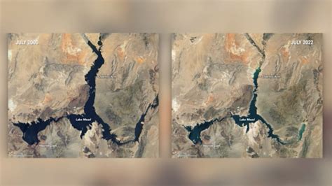 Nasa Releases Lake Mead Images Showing Huge Drop In Water Levels Amid