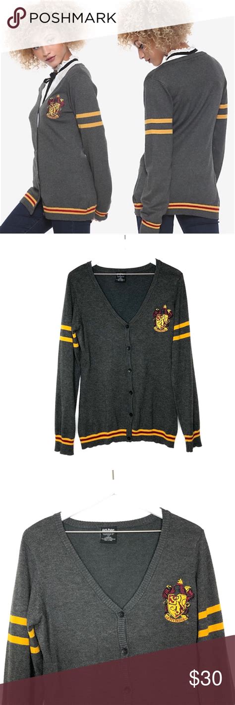 Harry Potter Gryffindor Button Down Cardigan Harry Potter Gryffindor